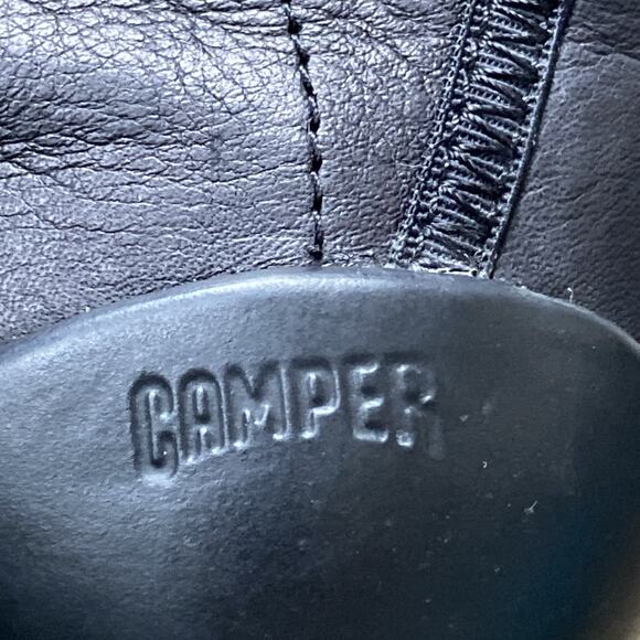 Camper Peu Hi boots Women Sz 36 EU 6 US Black Leather - Picture 9 of 11